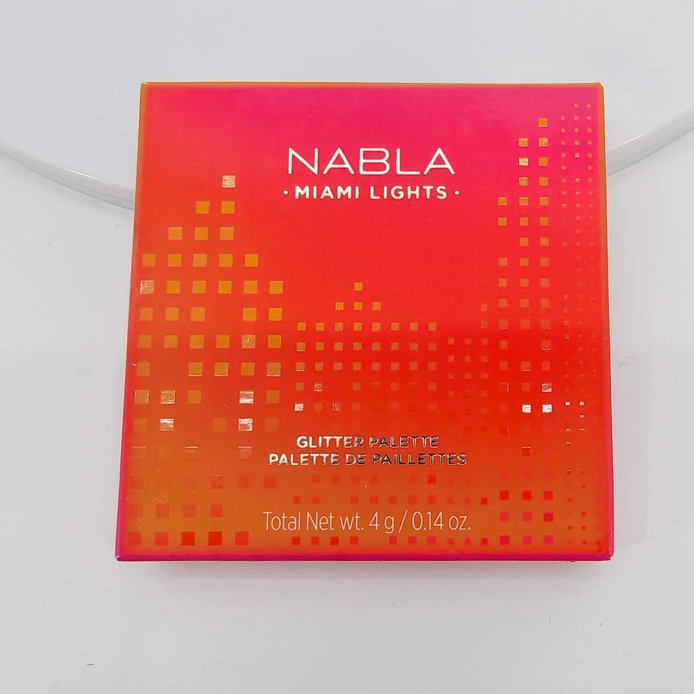 NABLA Miami Lights Glitter Palette Pressed Eye Shadow Quad 4g NEW